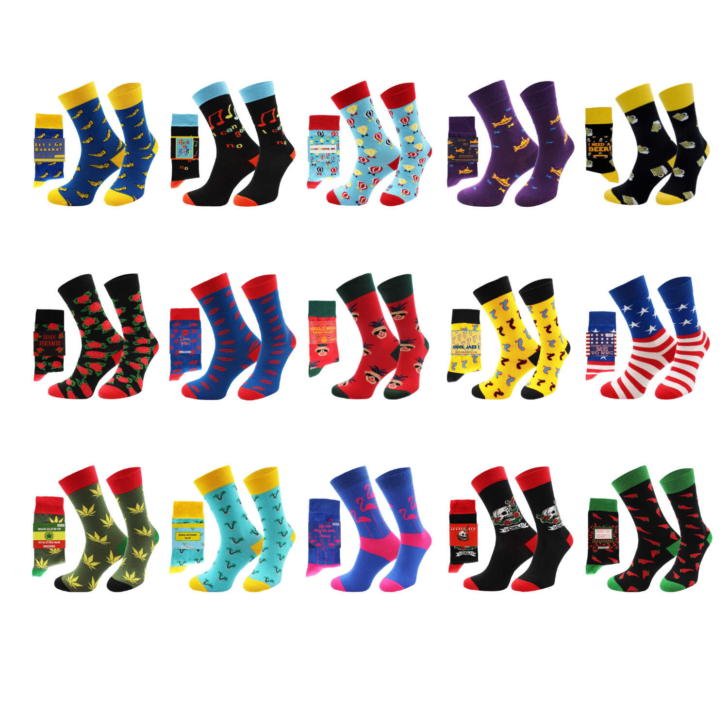 ChiliLifestyle Geschenksocken mit witziger Banderole für Damen und Herren
