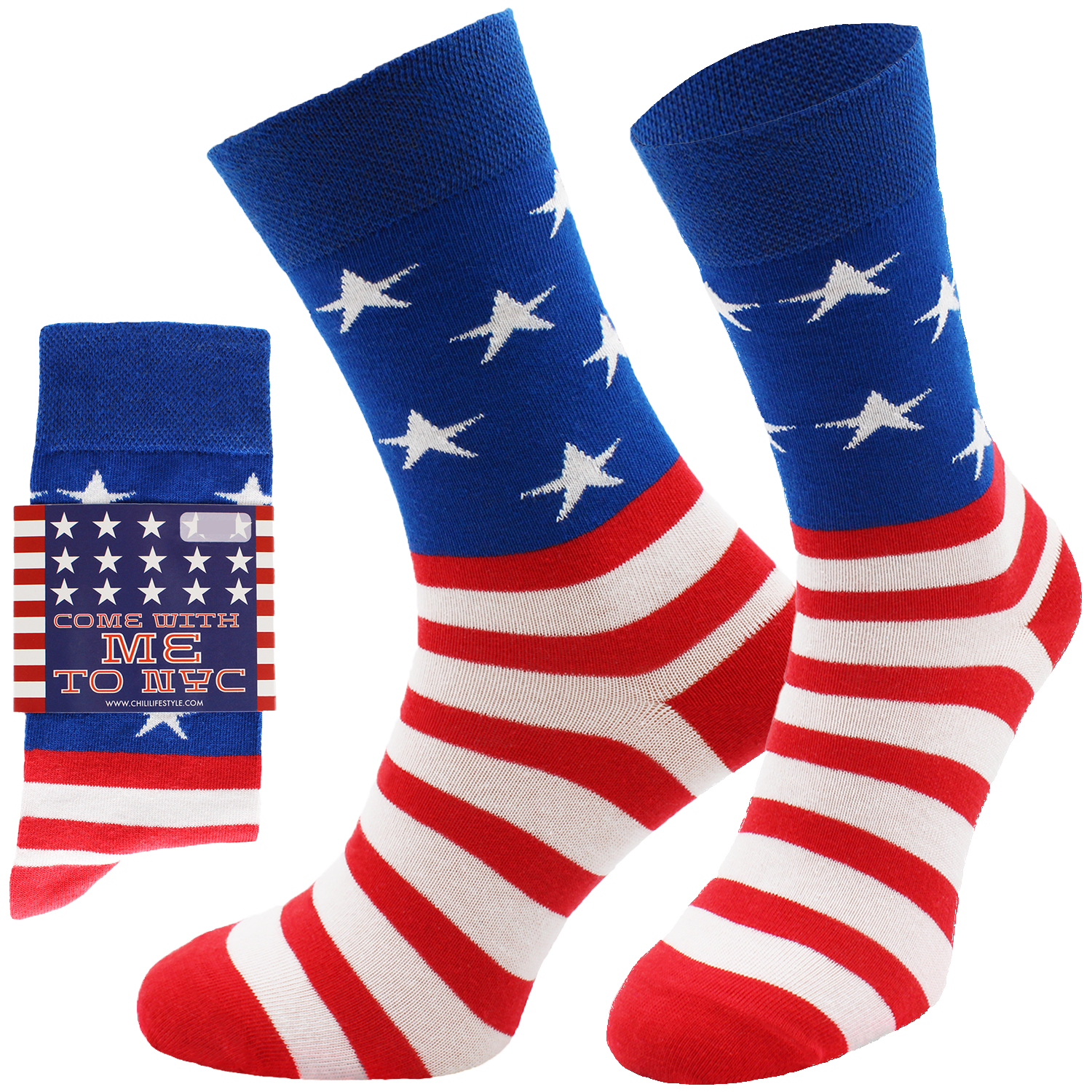 ChiliLifestyle Geschenksocken US mit witziger Banderole für Damen und Herren