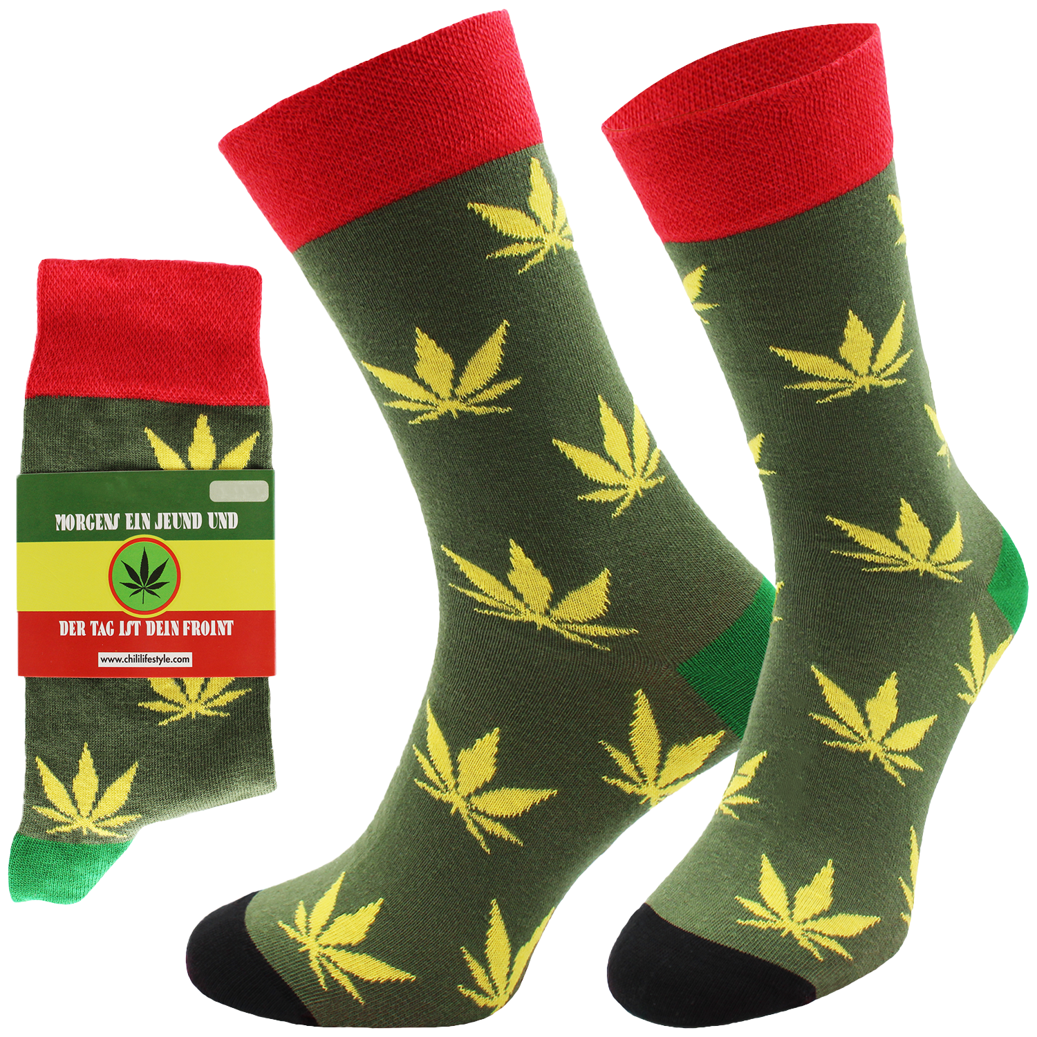ChiliLifestyle Geschenksocken Joint mit witziger Banderole für Damen und Herren