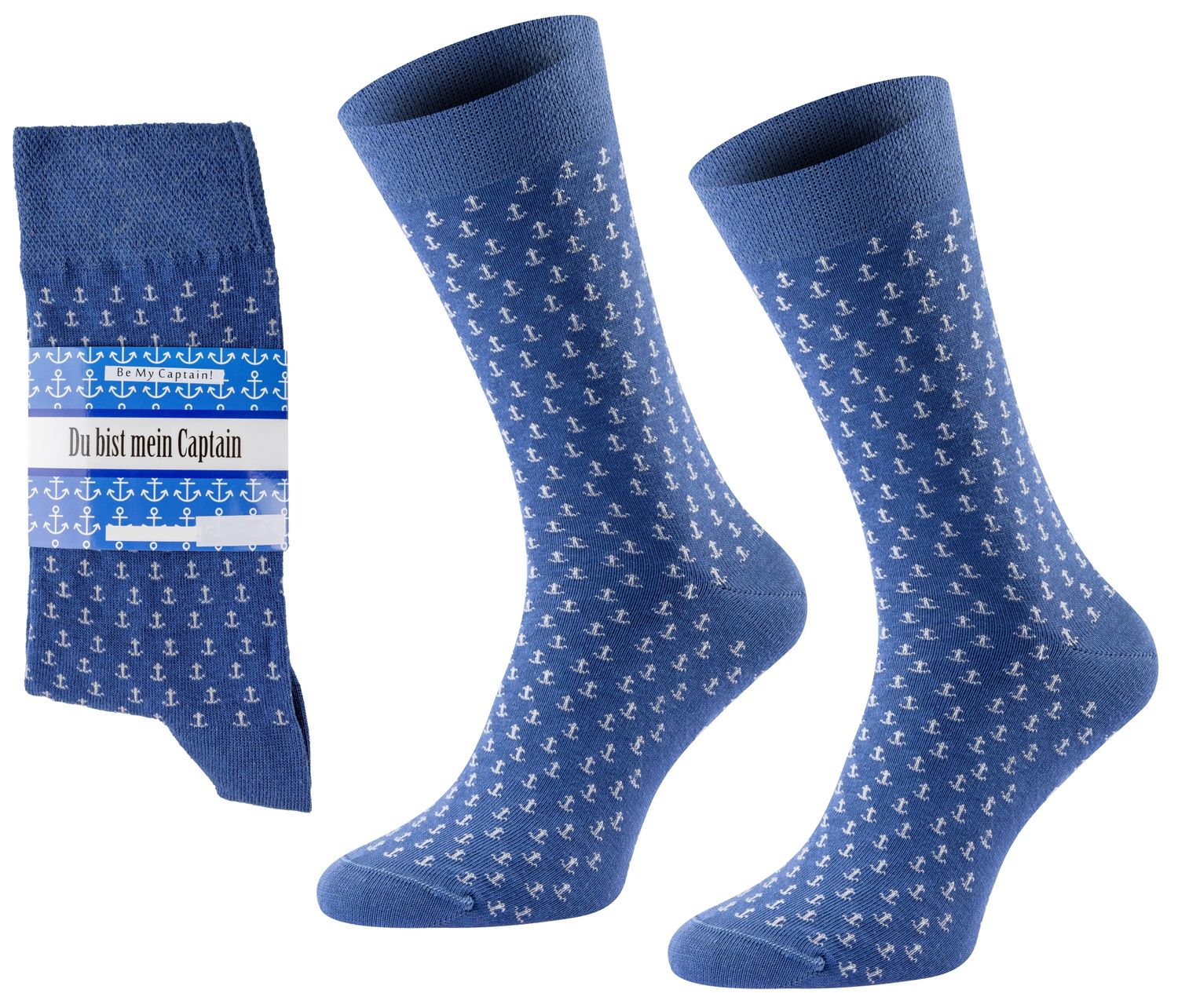 ChiliLifestyle Geschenksocken Captain mit witziger Banderole für Damen und Herren