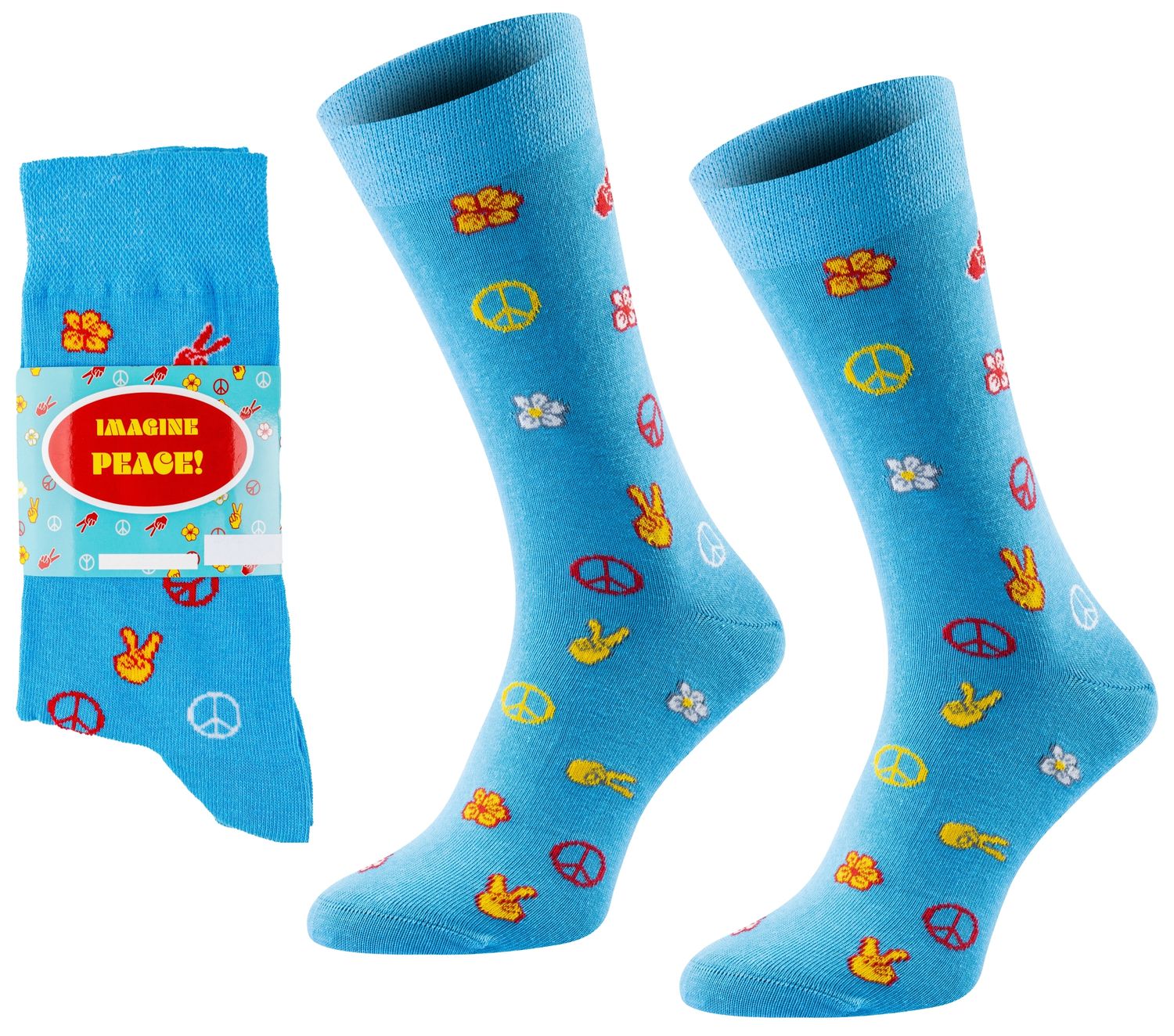 ChiliLifestyle Geschenksocken Peace mit witziger Banderole für Damen und Herren