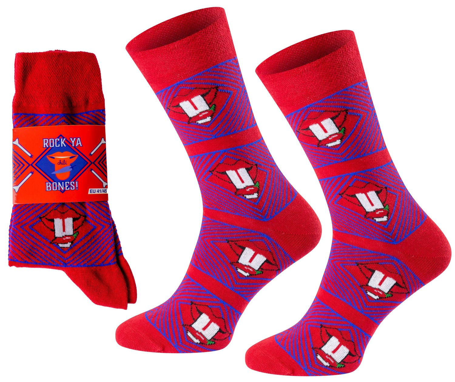 ChiliLifestyle Geschenksocken Rock Ya mit witziger Banderole für Damen und Herren