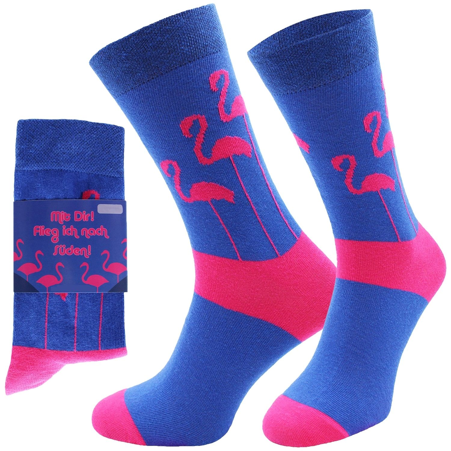 ChiliLifestyle Motivsocken Flamingo für Damen und Herren