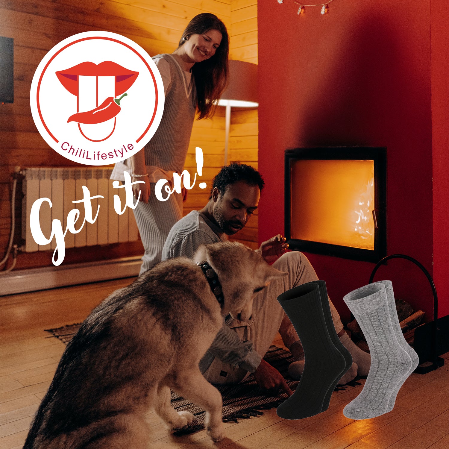 Chili Lifestyle Wollsocken MERINO super warm 4 Paar Weichbund Winter