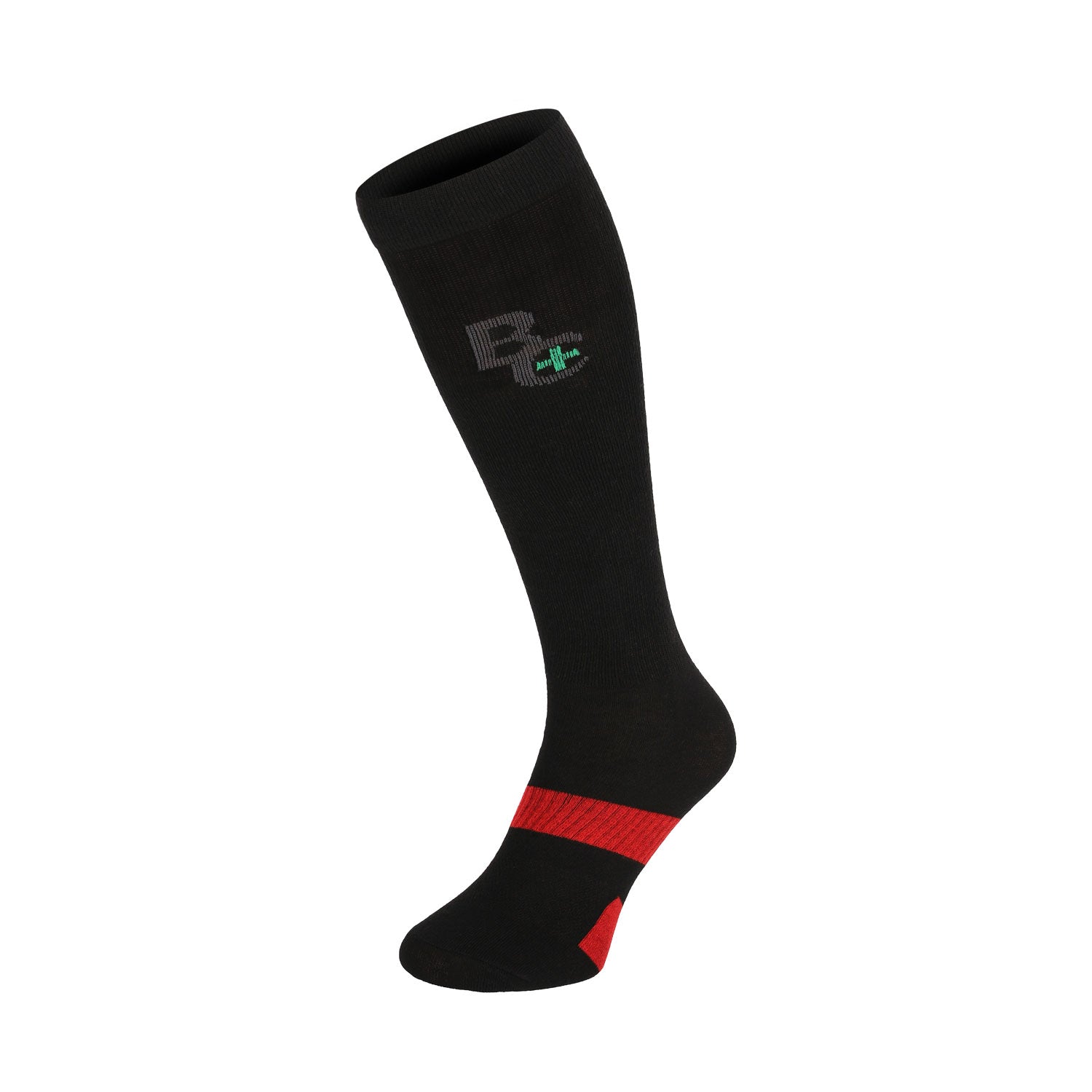 ChiliLifestyle Damen und Herren Compression Knie Socken schwarz 2er
