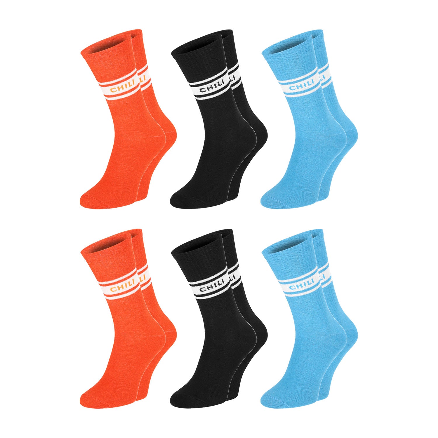 ChiliLifestyle Unisex College Socke 6er