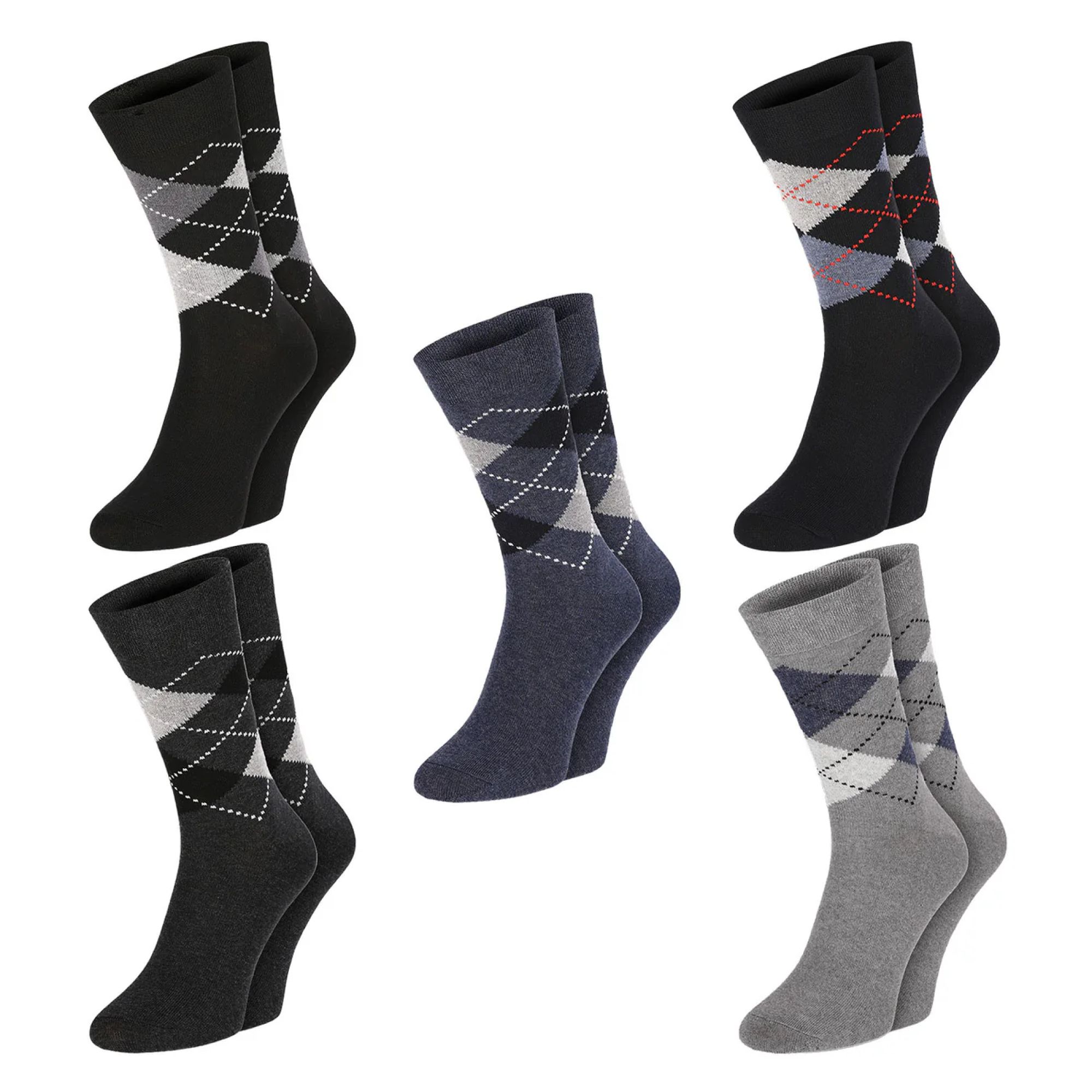 Chili Lifestyle Karo Socken 5 Paar Baumwolle Weichbund Herren Damen - A-listing feature/product graphic | owner-source:a50f3e9dc102 | 950103.png