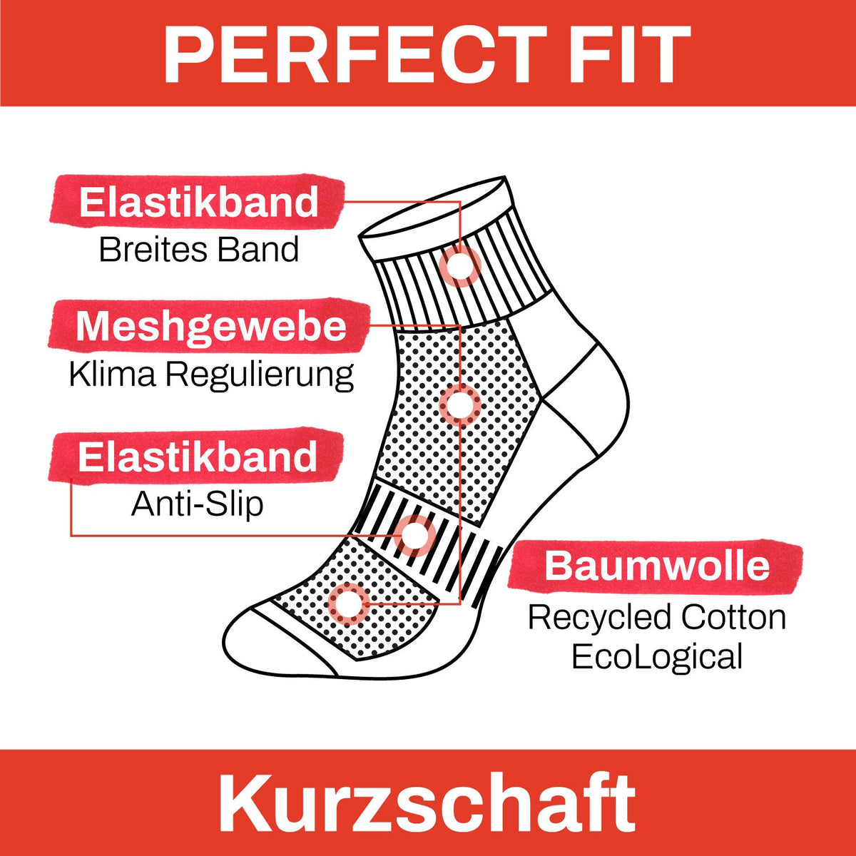 ChiliLifestyle Unisex Quarter Fitness Airgrip 3er