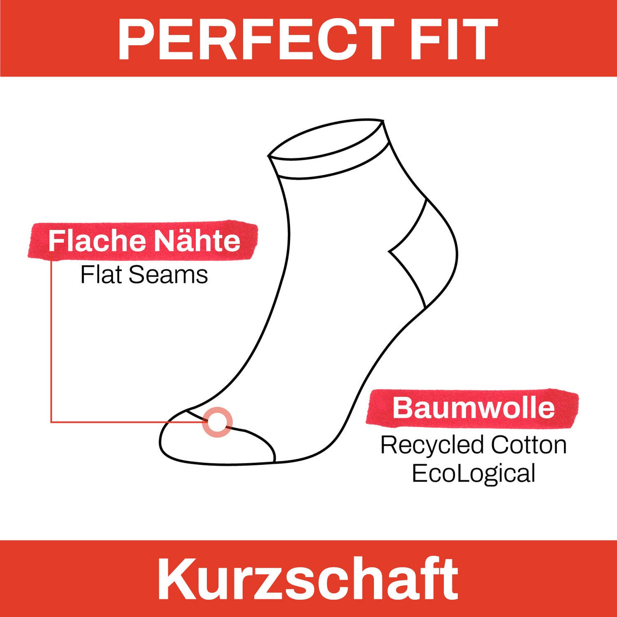Chili Lifestyle Quarter Socken CLASSIC 12 Paar Baumwolle Weichbund