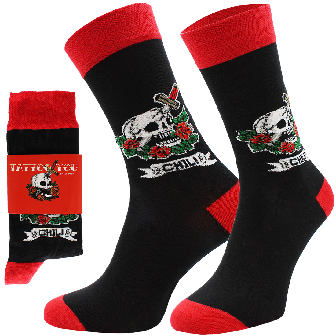 ChiliLifestyle Geschenksocken mit witziger Banderole für Damen und Herren