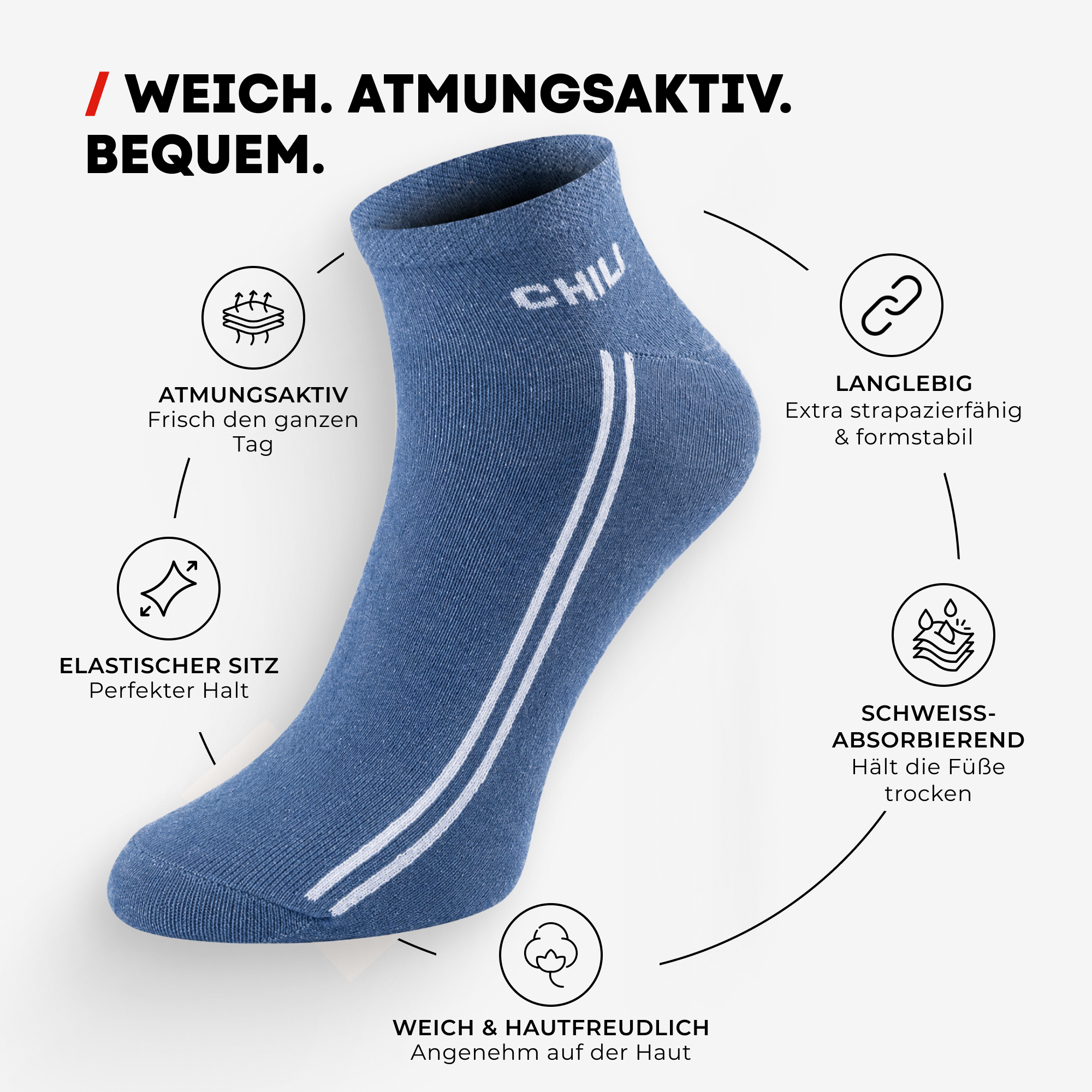ChiliLifestyle Sneaker Sport, 4 Paar, Damen, Herren, Freizeit