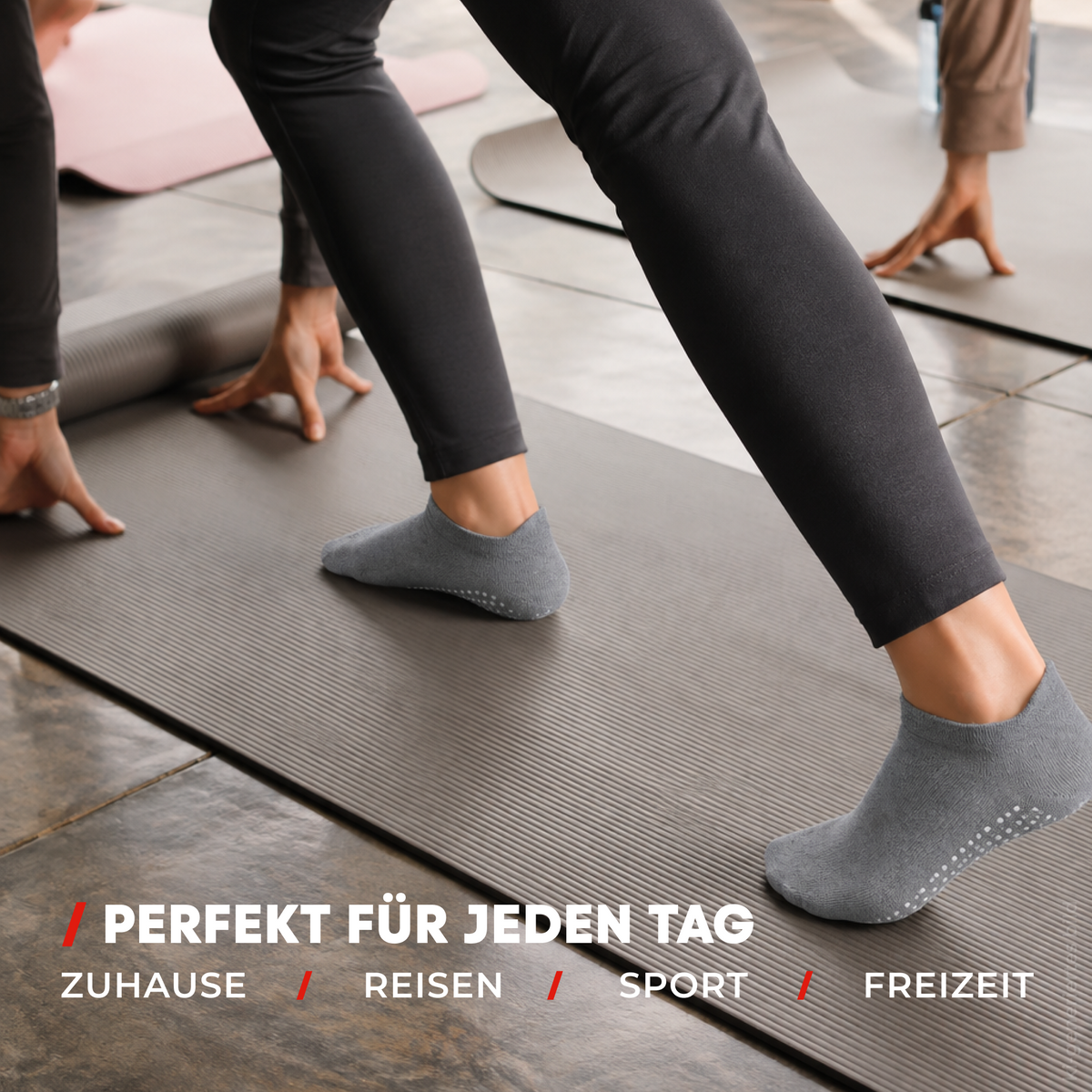 ABS-Socken für Damen Herren - Stoppersocken auch für Yoga & Pilates - Antirutsch