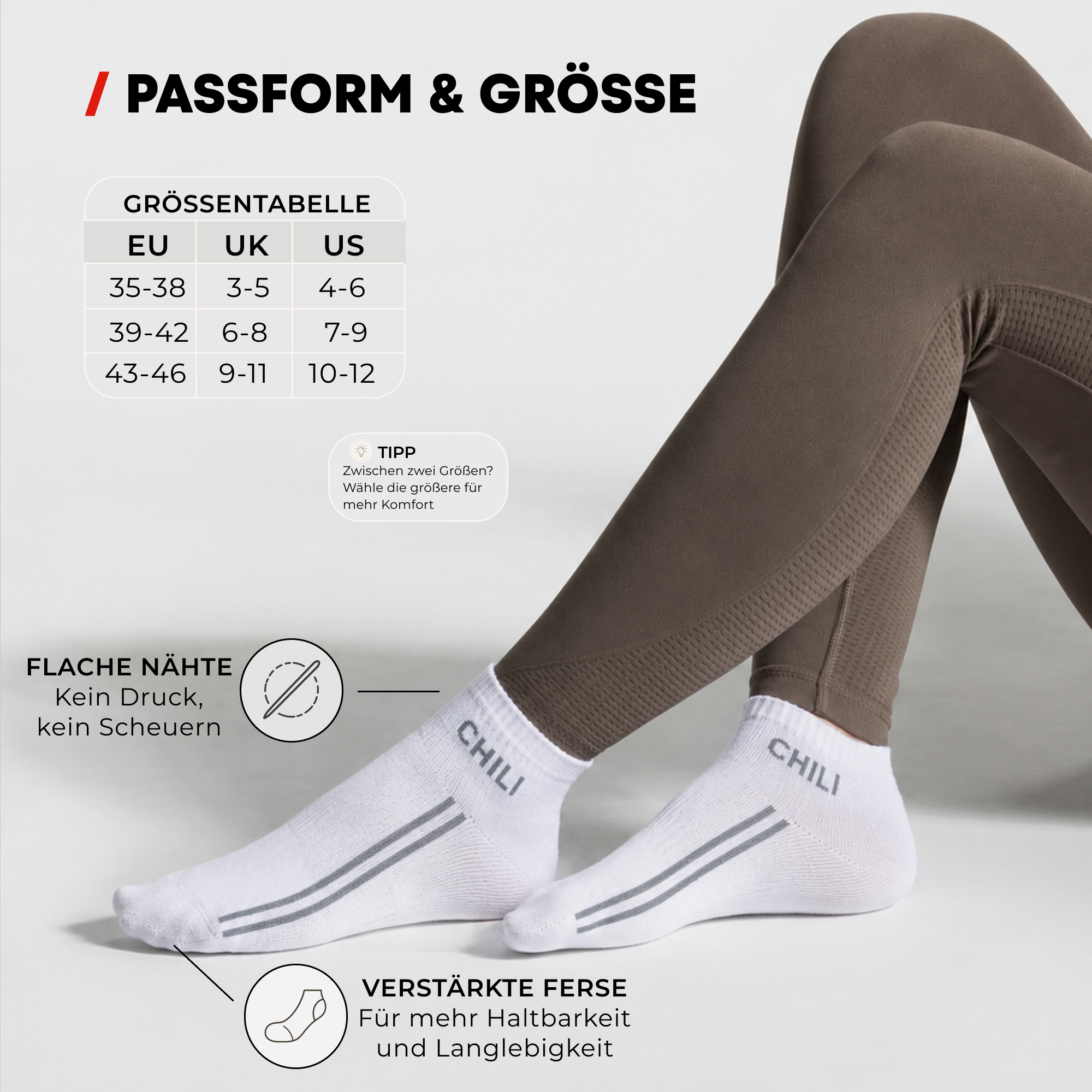 ChiliLifestyle Sneaker Sport, 4 Paar, Damen, Herren, Freizeit