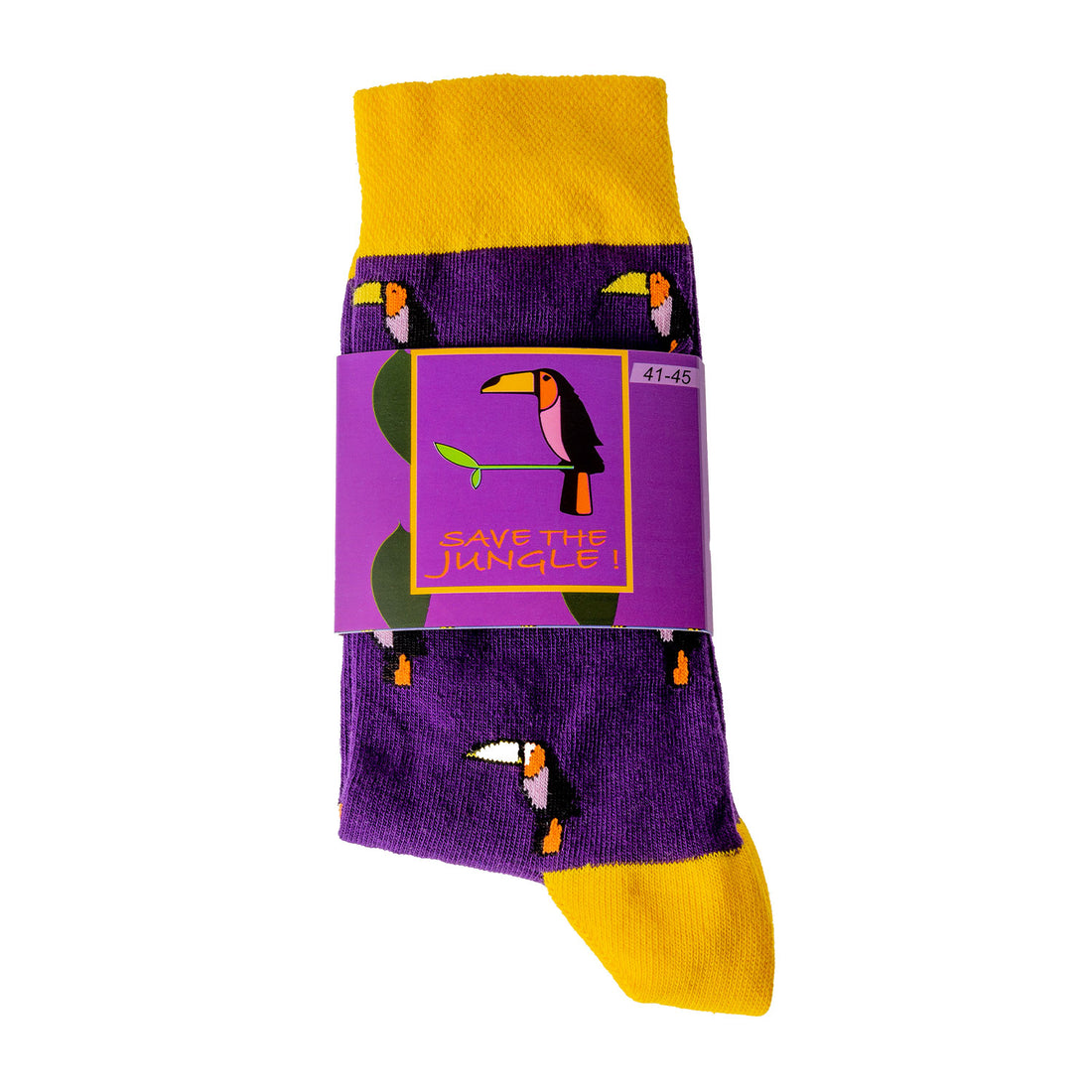 ChiliLifestyle Geschenksocken Tucan mit witziger Banderole für Damen und Herren