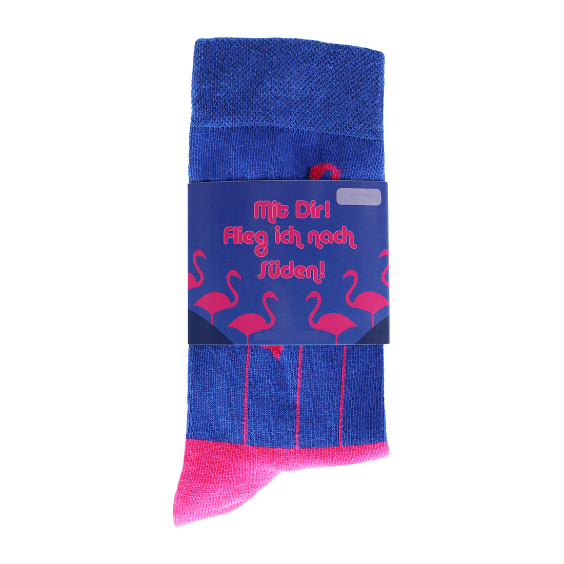 ChiliLifestyle Geschenksocken Flamingo mit witziger Banderole für Damen und Herren