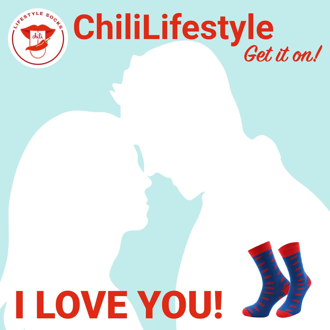 ChiliLifestyle Motivsocken Love für Damen und Herren