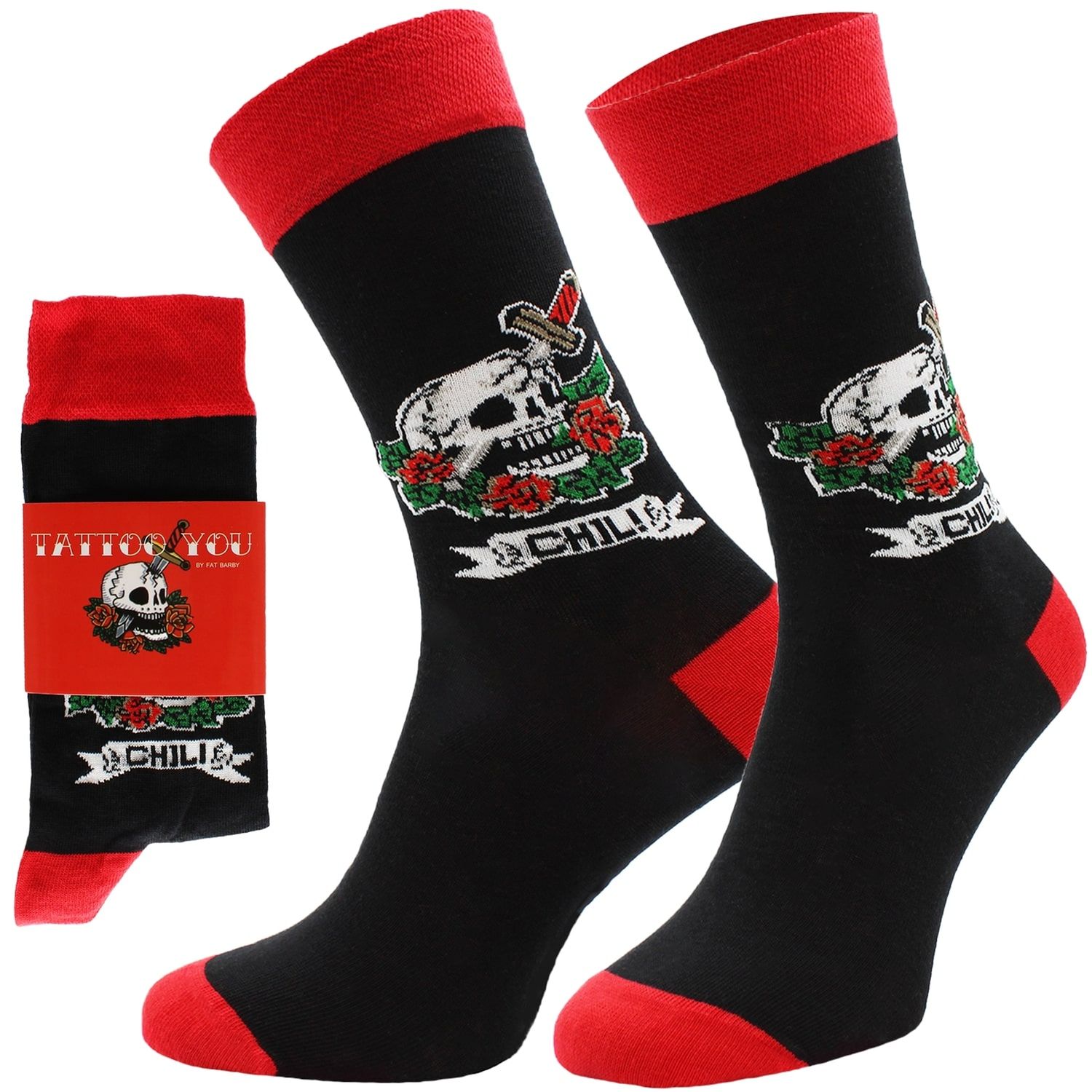 ChiliLifestyle Motivsocken Tattoo für Damen und Herren