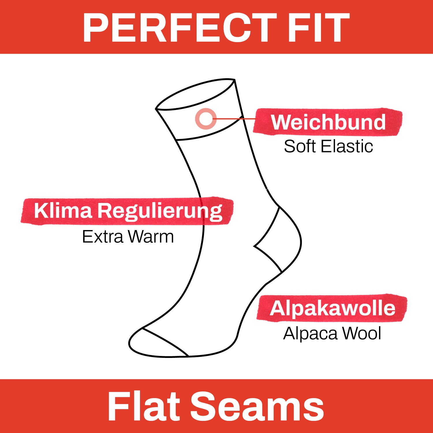 Chili Lifestyle Wollsocken ALPAKA super warm 4 Paar Weichbund Winter