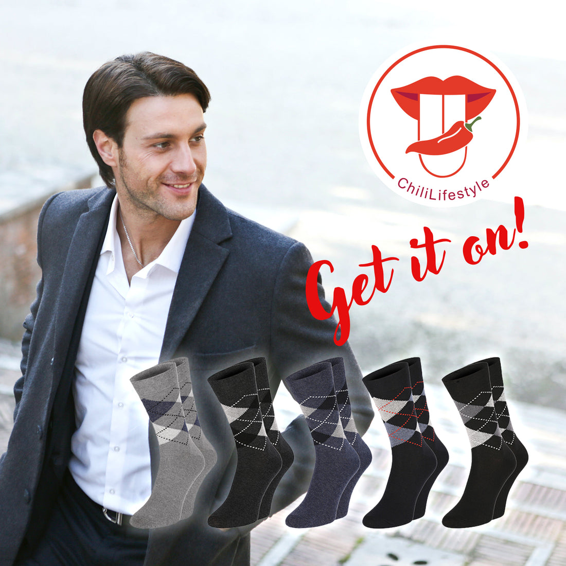 ChiliLifestyle Socken Karo Design, 10 Paar, Damen, Herren, Baumwolle