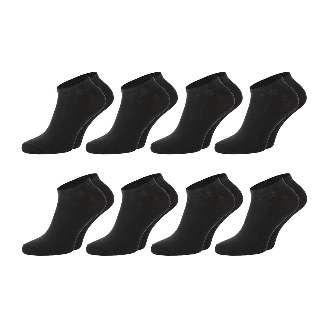 ChiliLifestyle Sneaker Schwarz, 8 Paar, für Damen und Herren, Freizeit