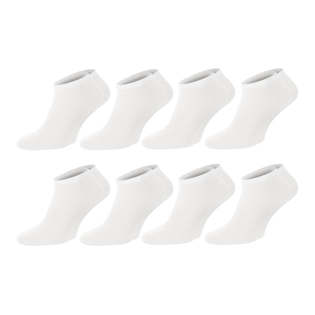 ChiliLifestyle Sneaker Weiß, 8 Paar, für Damen und Herren, Freizeit
