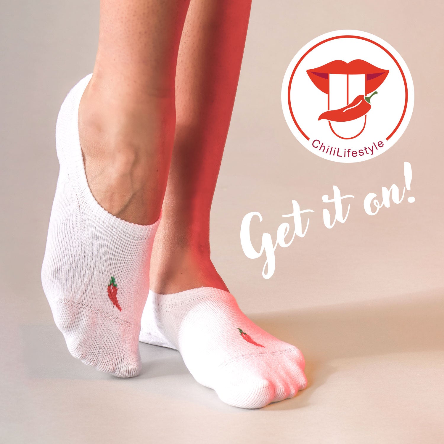 ChiliLifestyle Unisex Footies weiß 3er