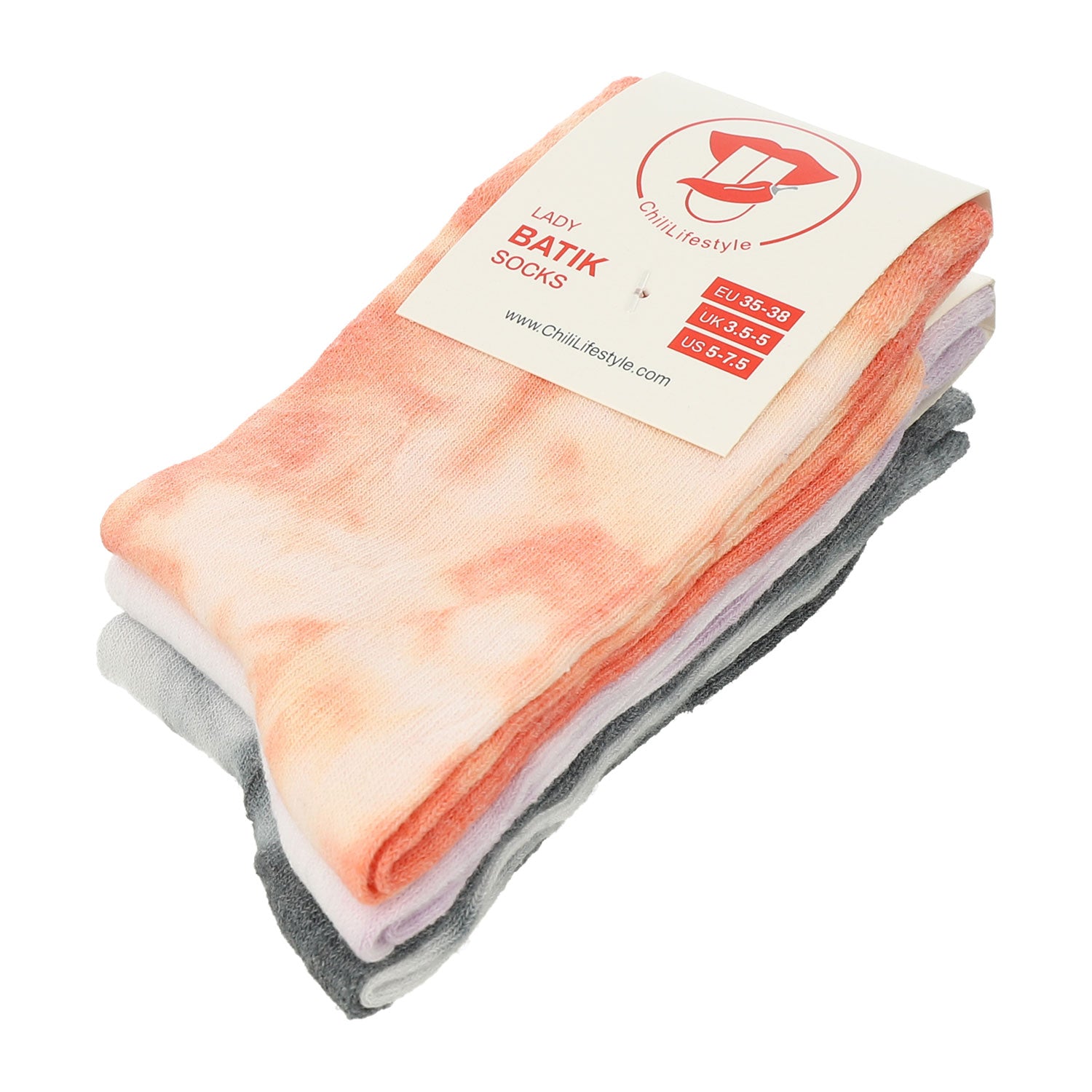 Chili Lifestyle Batik Socken Herren und Damen 6 Paar