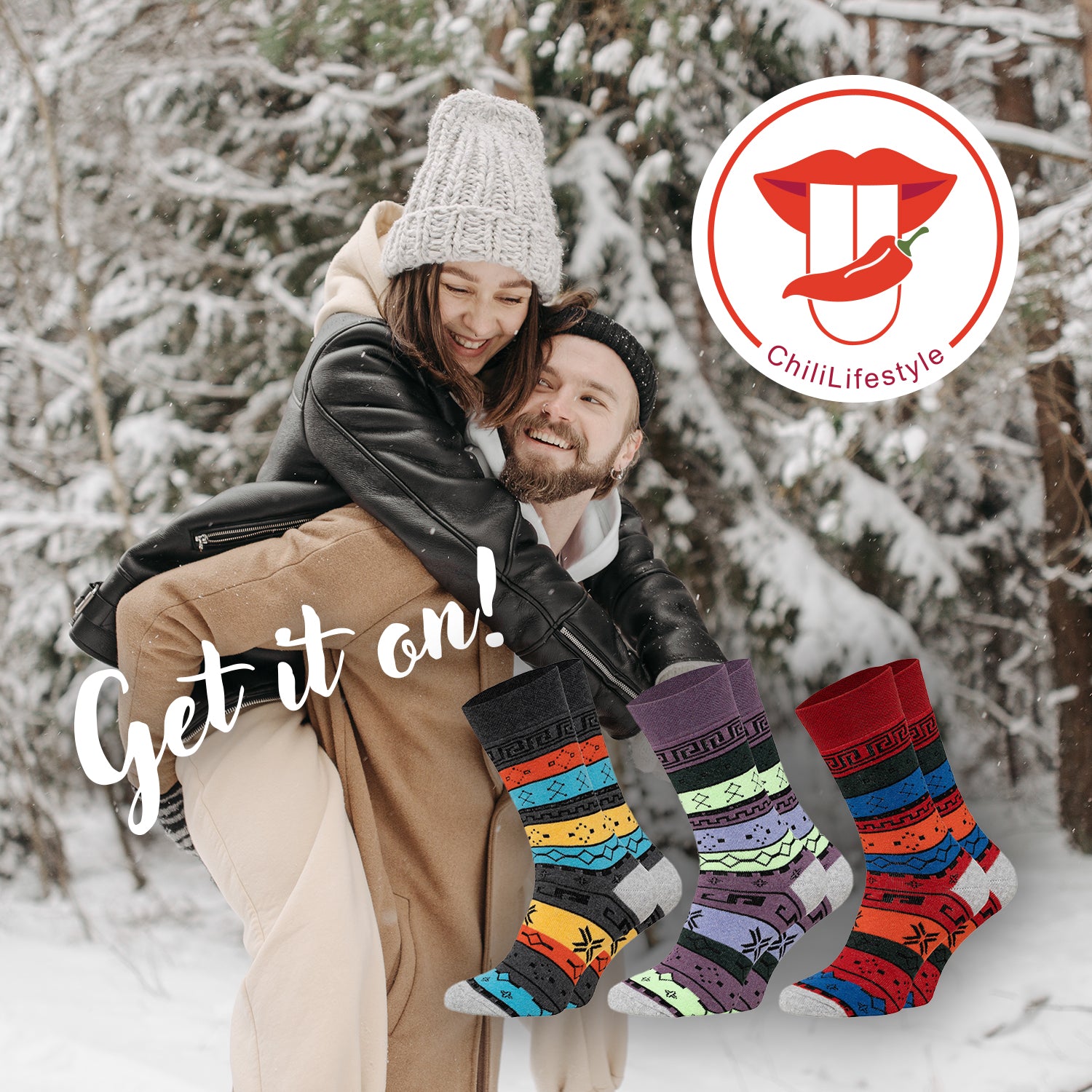 ChiliLifestyle Thermosocken Color für Damen und Herren