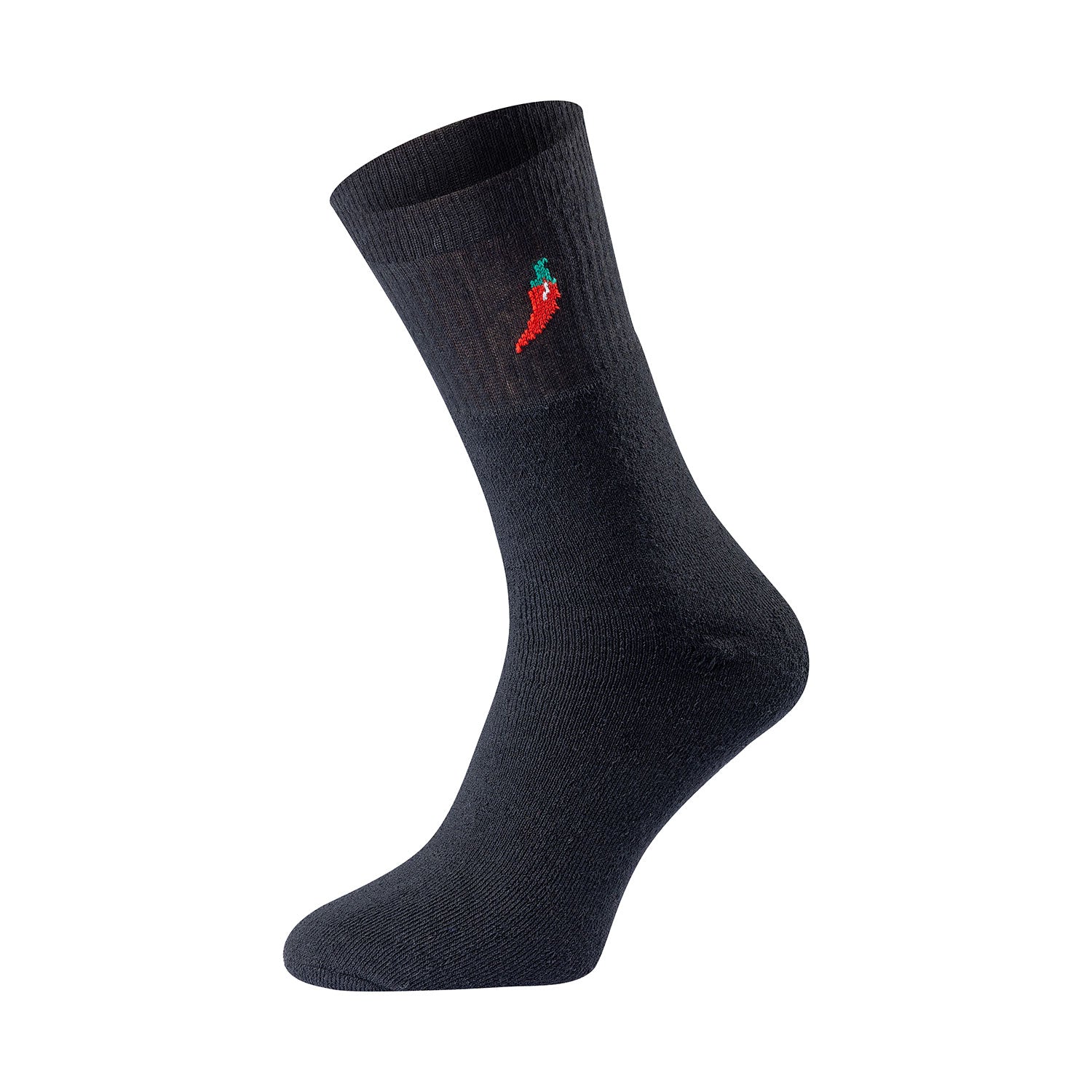 ChiliLifestyle Unisex Tennis Socken schwarz 3er
