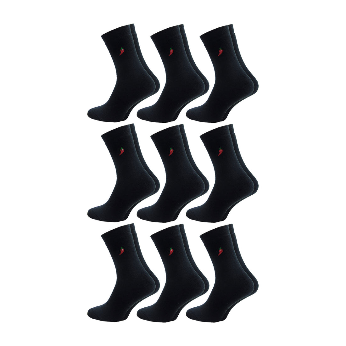 ChiliLifestyle Thermosocken Chilischote 9 Paar für Damen und Herren