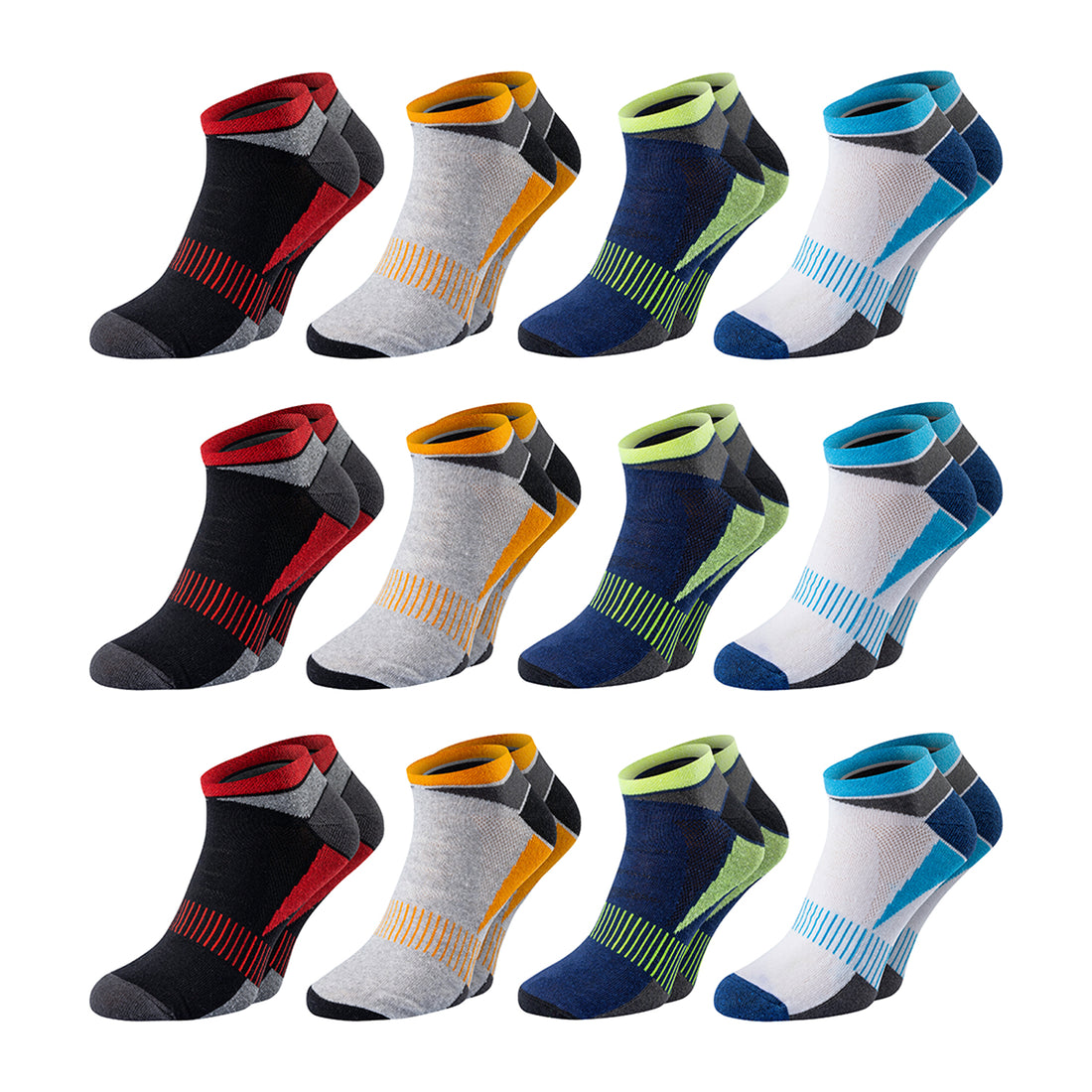ChiliLifestyle Sneaker Color AirGrip, 12 Paar, für Damen und Herren