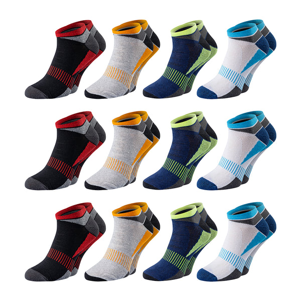 Chili Lifestyle Sneaker Socken COLOR AirGrip 12 Paar Baumwolle Weichbund