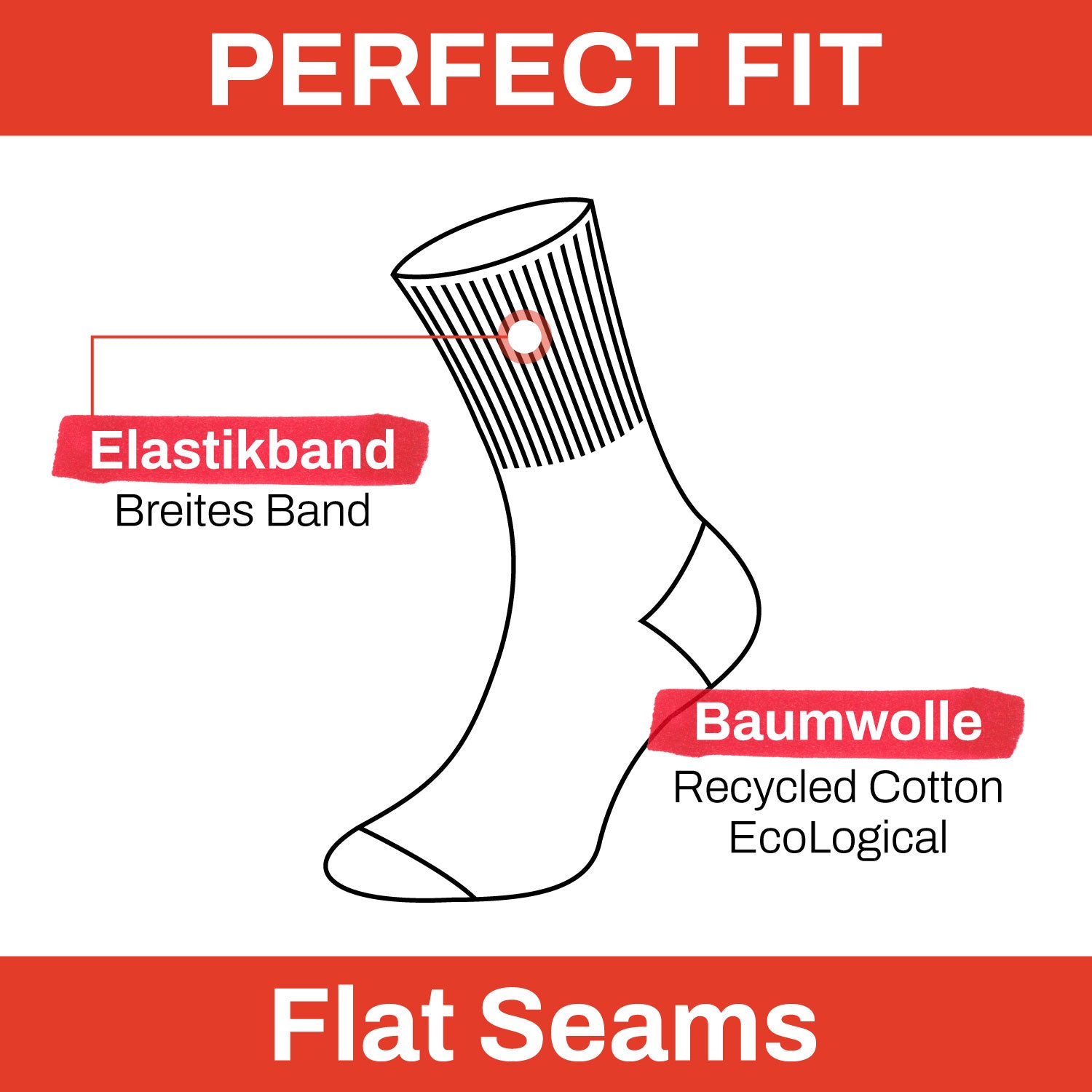 ChiliLifestyle Unisex College Socke 6er