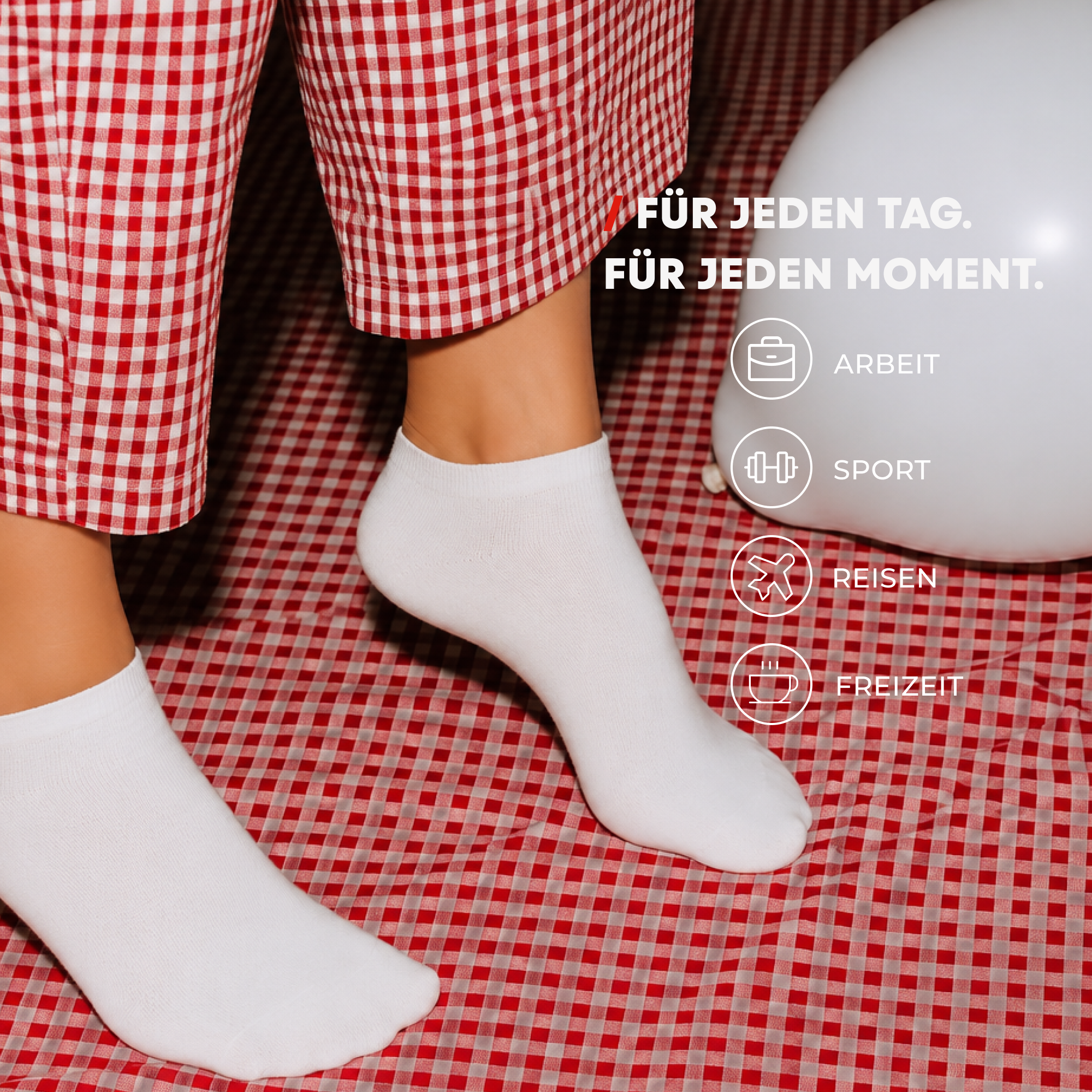 Chili Lifestyle SNEAKER Socks white 4 pairs cotton