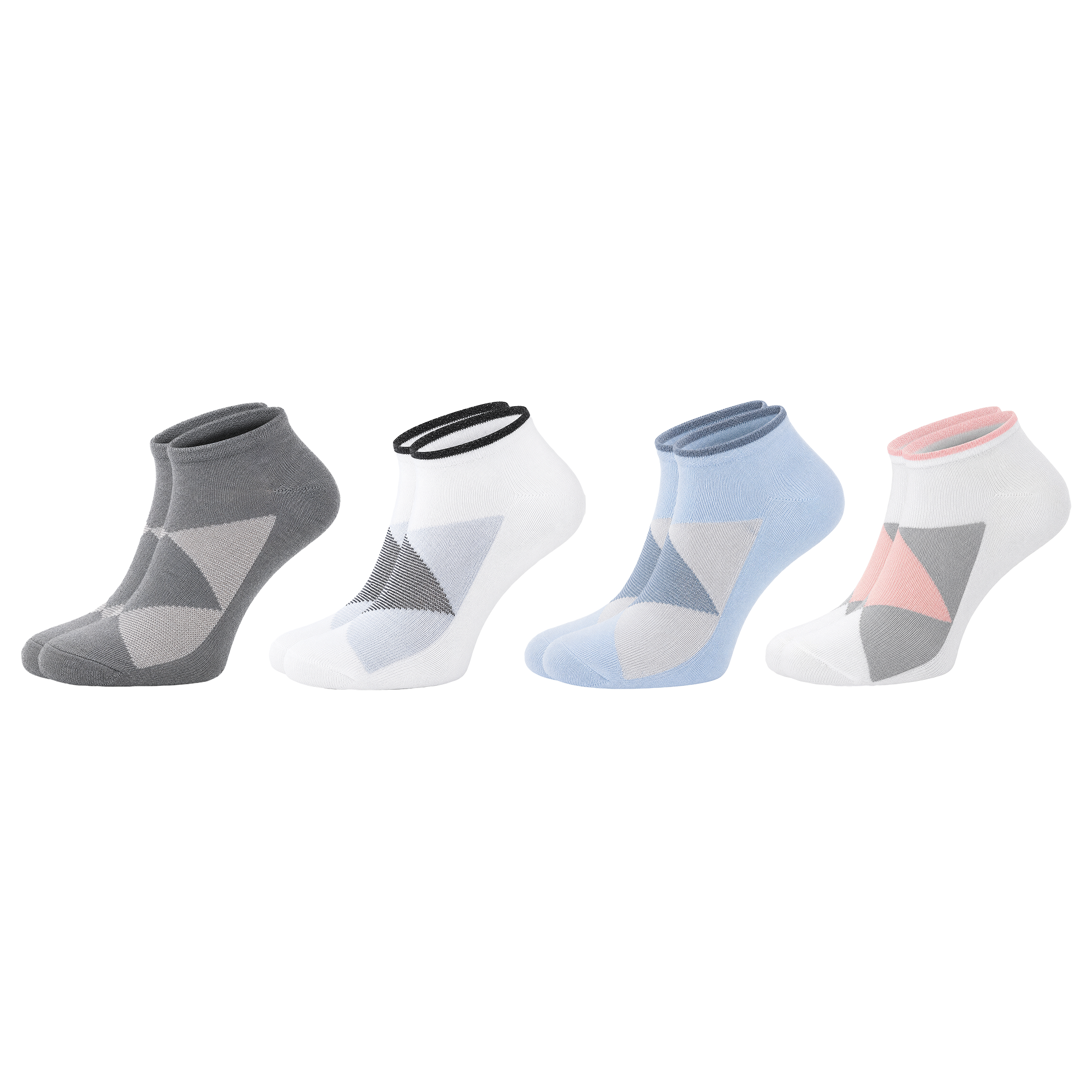 Chili Lifestyle SNEAKER Socken Karo 4 Paar Weichbund Baumwolle - main/hero product photo | owner-source:c3e027234f5d | Karo Sneaker 1.png