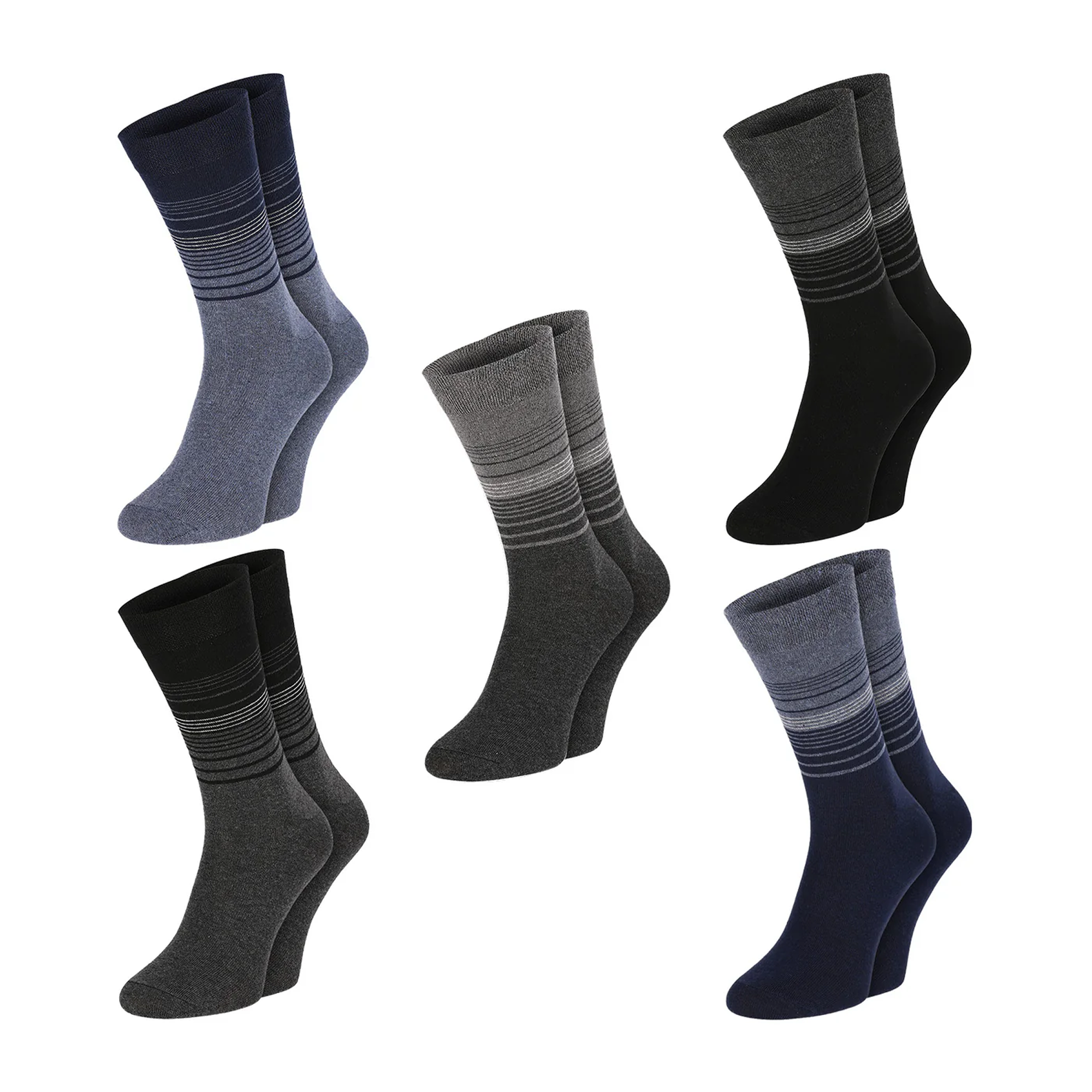 Chili Lifestyle Socken Herren Streifen 5 Paar Weichbund Baumwolle - A-listing feature/product graphic | owner-source:01e5bdcae593 | Frame 99.png