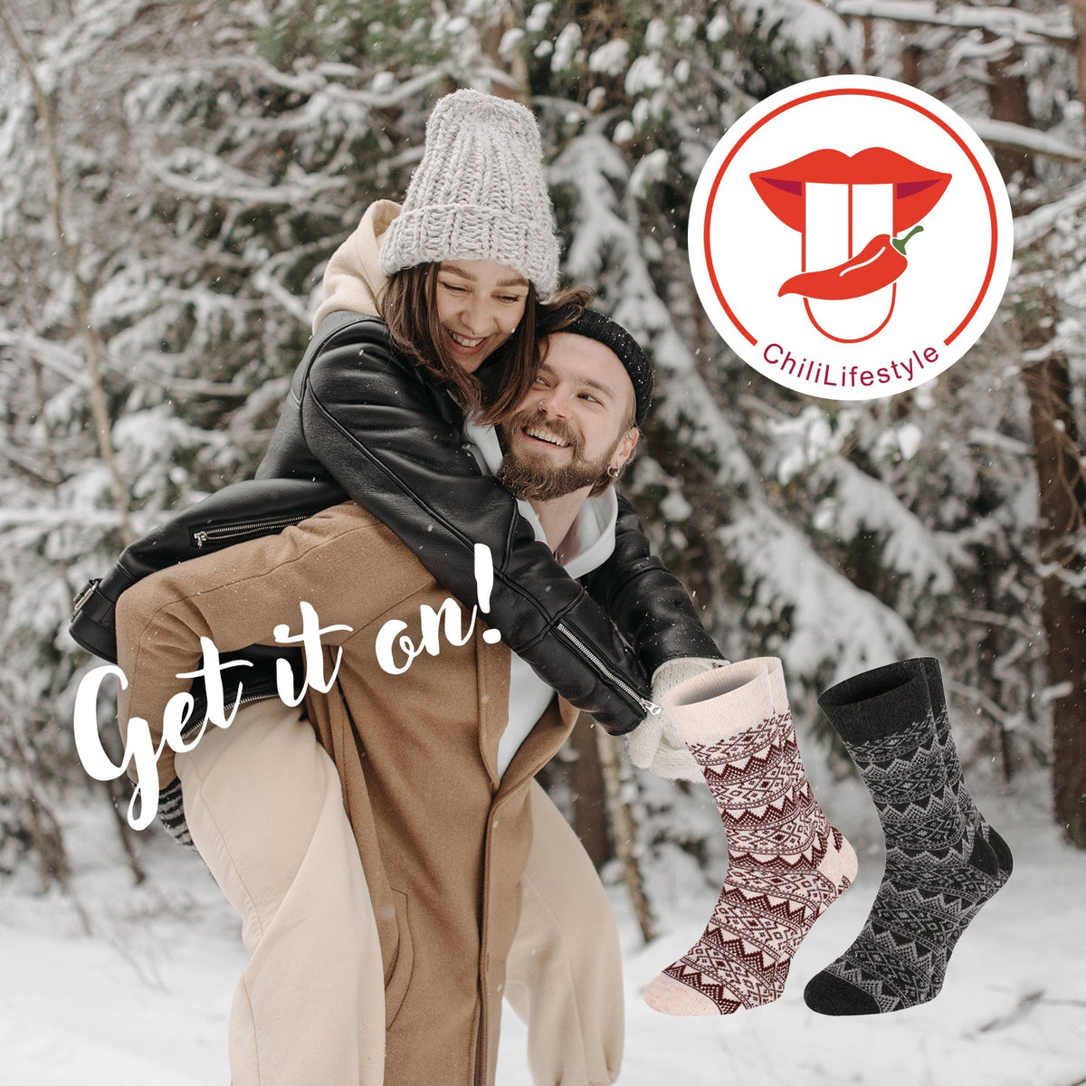 Chili Lifestyle Wollsocken CLASSIC super warm 4 Paar Schafwolle Winter