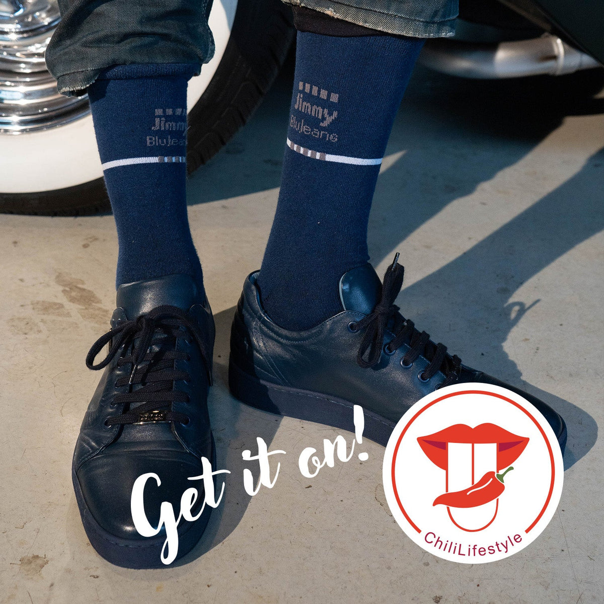 Chili Lifestyle Jimmy Blue Jeans Socken 4 Paar