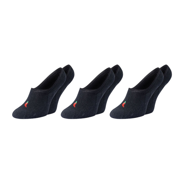 ChiliLifestyle Footies Silicon Sneaker, 3 Paar, für Damen und Herren