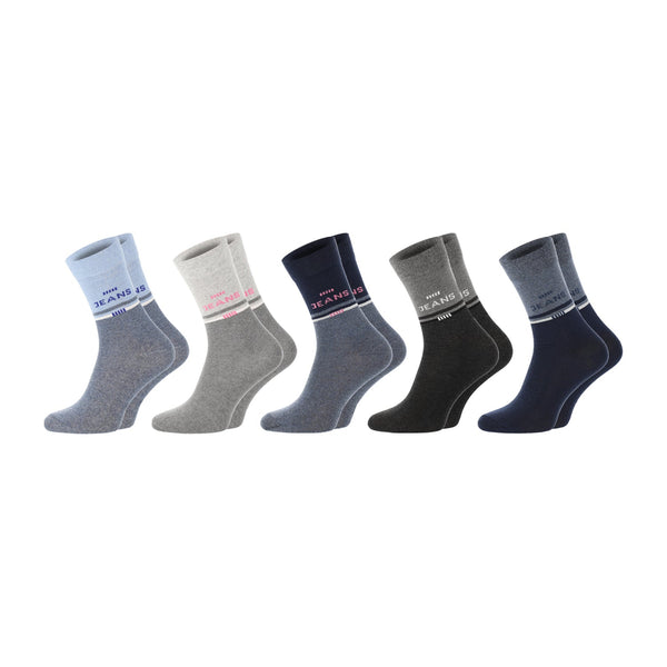 Chili Lifestyle JEANS Socken 5 Paar Weichbund Baumwolle Damen