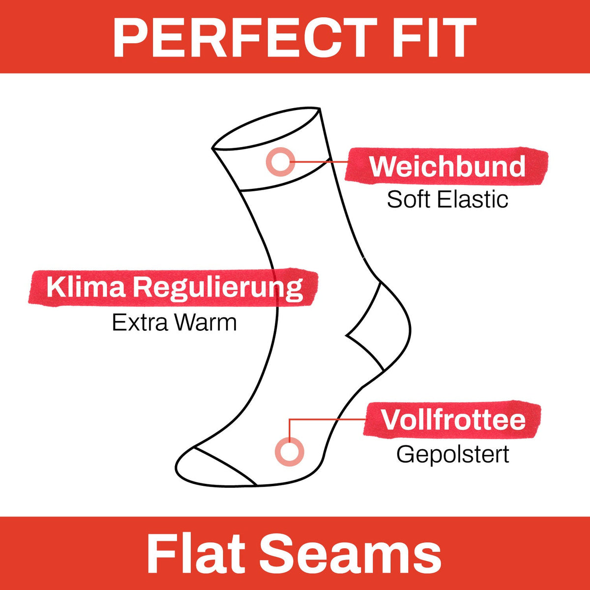 ChiliLifestyle Thermosocken Color für Damen und Herren