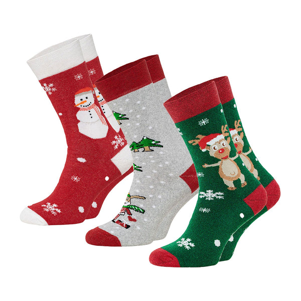 Chili Lifestyle Thermosocken Xmas 3 Paar super warm Weichbund Baumwolle